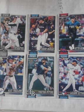 Set of 6 2020 Topps Baseball Rookie Cards - Multi-Team